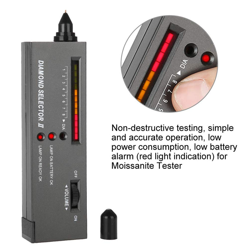 Diamond Tester, Gem Tester, Diamond Tester Portable LED Audio Diamond Tester Jewelry Gem Selection Precision Tool Test for Diamond for Beginners and Expert - NewNest Australia