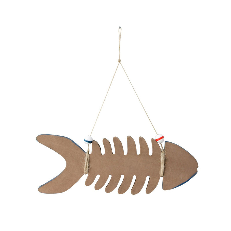 NewNest Australia - Nautical Hand Carved Wooden Fish Wall Hanging Ornaments Welcome Home Decor 