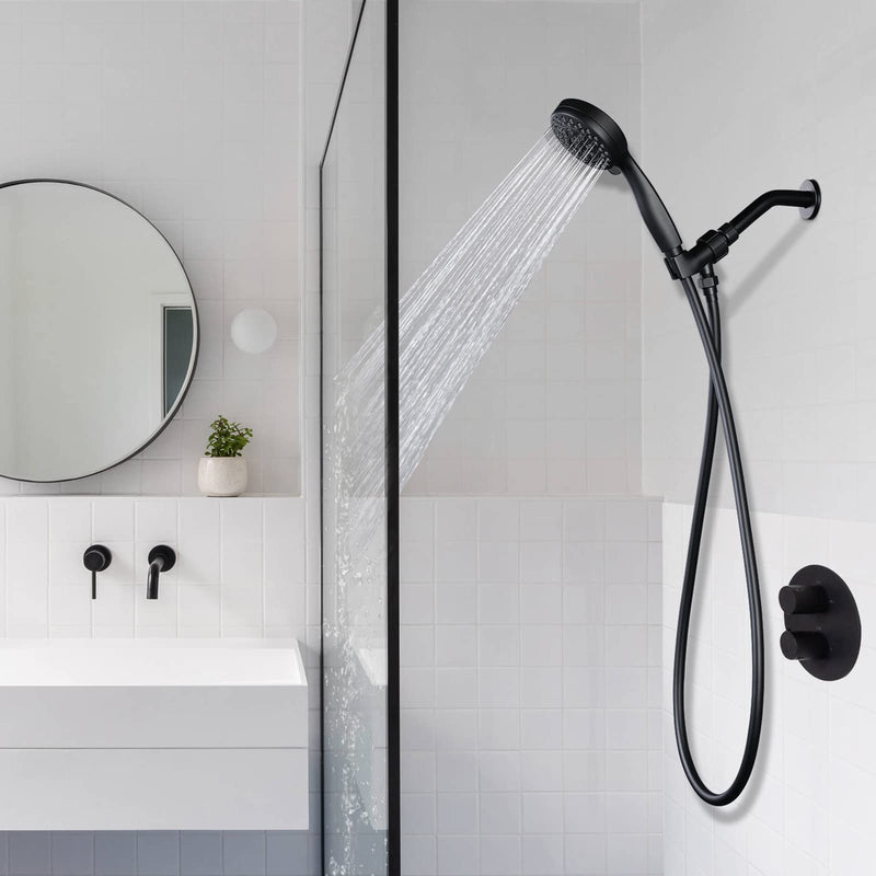 Aleasha Shower Hose, Premium PVC Shower Head Hose Extension for Bathing Toilet Cleaning Dogs Bathing 63 Inches Matte Black Handheld Shower Hose 63 Inch - NewNest Australia