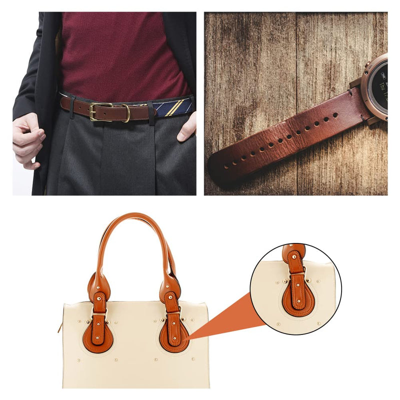 Yizzvb 11 Sizes Half-Round Cutter Punch, Leather Punch Tool, Leather Belt End Cutter, Leather Craft Half Round Cutter Punch Strap Tools for Crafting Strap Belt, Wallet and Bag, 3-45 mm - NewNest Australia