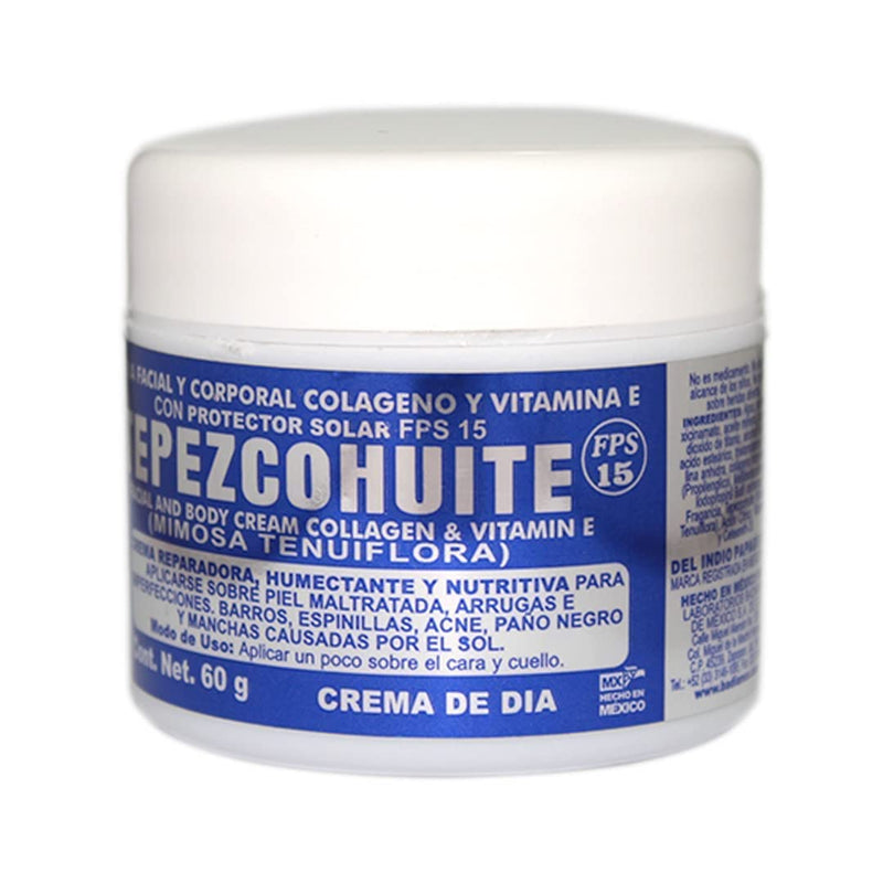 DEL INDIO PAPAGO Facial Day Cream With Tepezcohuite 60gr small - Hydrates the Skin - NewNest Australia
