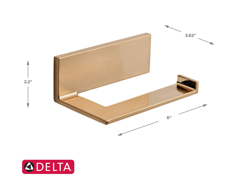 Delta Faucet 77750-CZ Tissue Holder, 3.63 x 6.00 x 3.63 inches, Champagne Bronze Toilet Paper Holder - NewNest Australia