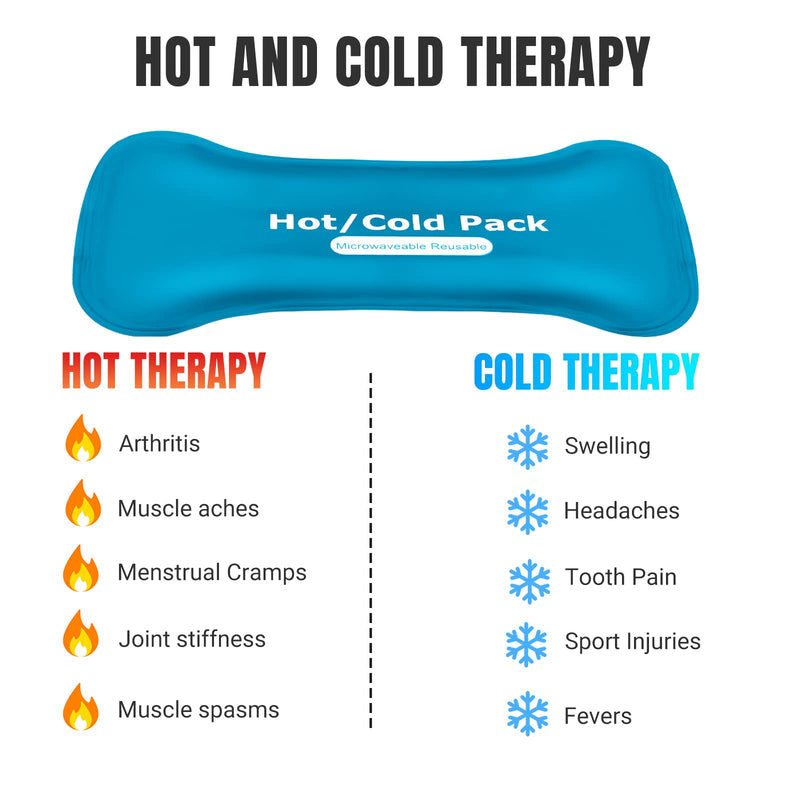 Ice Packs for Sports Injuries with Adjustable Wrap,Flexible No Leaked Gel Ice Pad Set for Pain Relief,Reusable Easy to Wear Hot Cold Compress Kit,Comfortable Cool Pack for Knee,Ankle,Hip,Back Pain - NewNest Australia