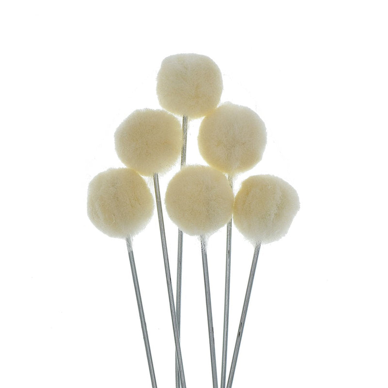 50 Pieces Wool Daubers Ball Brush Leather Dye Dauber Dyeing Applicator with Metal Handle for DIY Crafts Projects - NewNest Australia