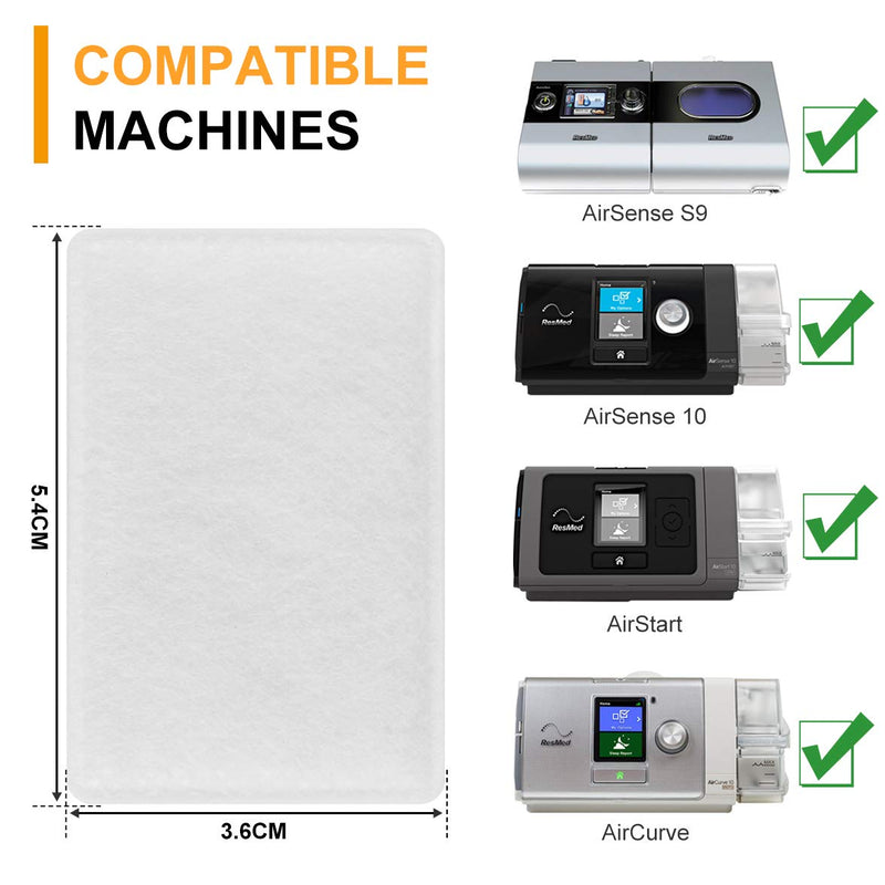 20 Pack CPAP Filters ResMed Premium Disposable Air Filter Universal Replacement Filter Fits ResMed Airsense10 Aircurve10 Airstart 10 ResMed S9 Series CPAP Standard Machines - NewNest Australia