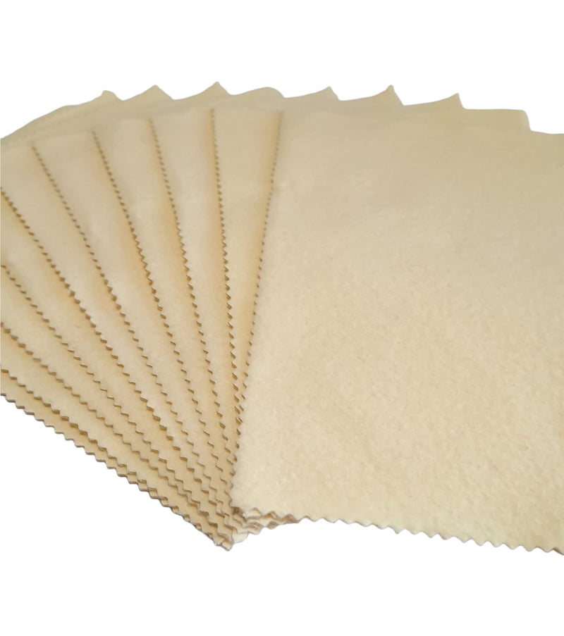 10 Sunshine Silver Polishing Cloth for Sterling Silver, Gold, Brass and Copper Jewelry Polishing Cloth - NewNest Australia