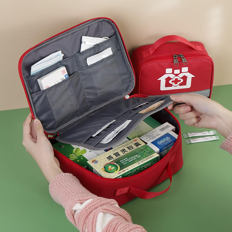 Urfeda Small Medicine Bag, Empty First Aid Bag, Waterproof Travel First Aid Kit, Pharmacy Bag, Medicine Storage Bag, Emergency Bag For In The Office, Traveling, Camping - NewNest Australia