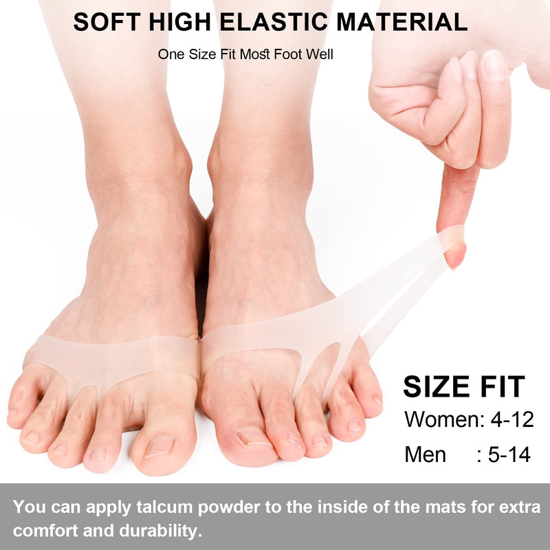 Metatarsal Pads Women Men 6 Pack, Reusable Gel Ball of Foot Cushion for Women High Heels, Foot Pads for Pain Relief for Shoes Pads, Bunion Forefoot Pads, Foot Cushion for Ball of Feet Clear - NewNest Australia
