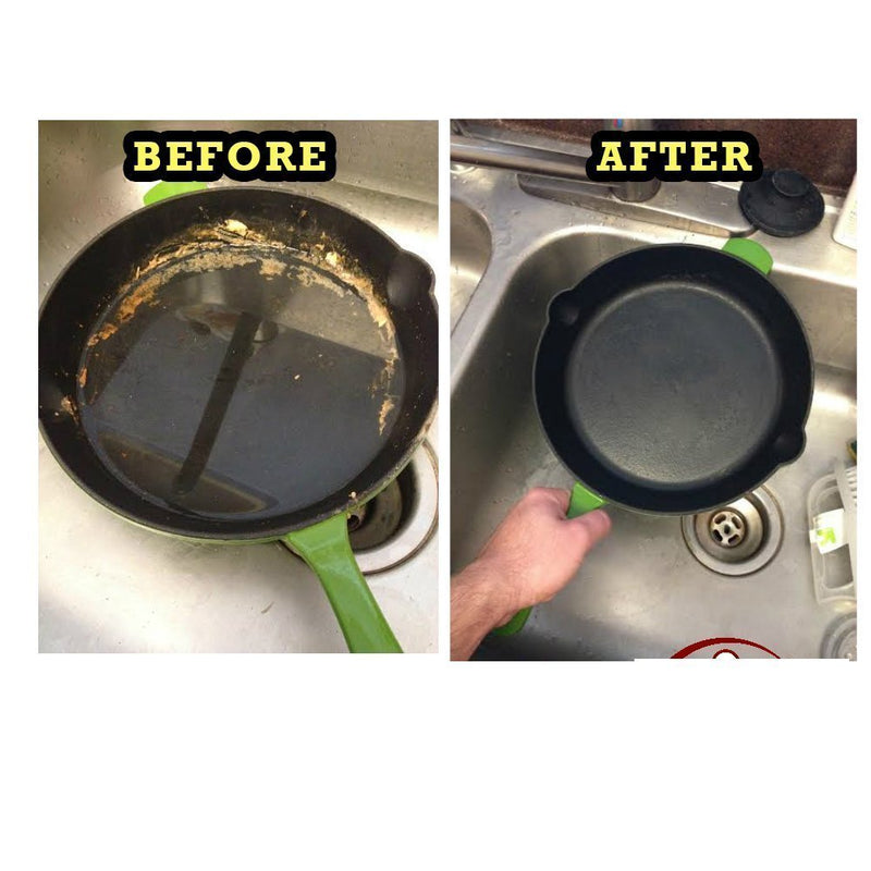 The Ringer - The Original Stainless Steel Cast Iron Cleaner, Patented XL 8x6 Inch Design - NewNest Australia