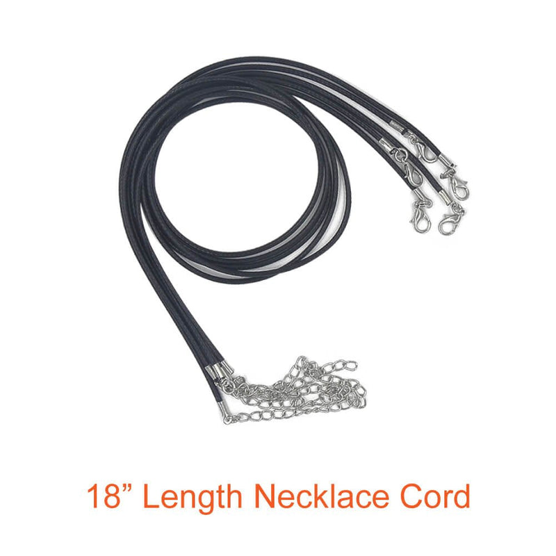 Paxcoo 50Pcs 18" Black Waxed Necklace Cord for Jewelry Making 18 Inches - NewNest Australia