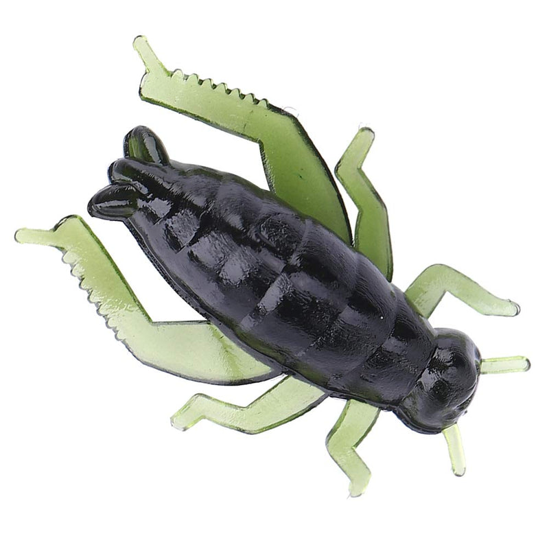 50PCS Soft Fishing Lure Kit Fishing Baits Fake Artificial Lure Green Soft Plastic Cricket Insects - NewNest Australia