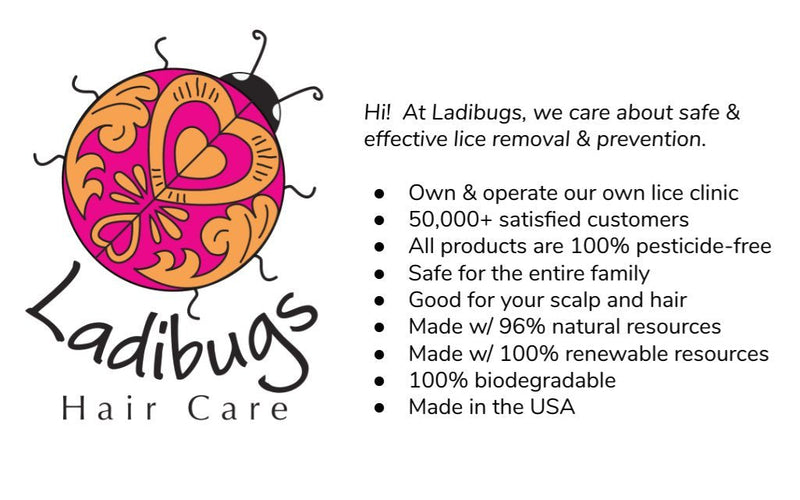 Ladibugs Detangler Spray 8oz | Best Kids Hair Detangling | Leave-in Conditioner & Head Lice Deterrent | Natural, Sulfate-Free, Made in The USA - NewNest Australia