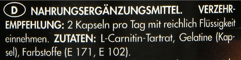 Frey Nutrition Carnitin Caps, 120 Capsules - World'S Highest Quality L-Carnitine - Purest L-Carnitine With Carnipuretm From Lonza - Laboratory Tested & High Dosage - Made In Germany - NewNest Australia
