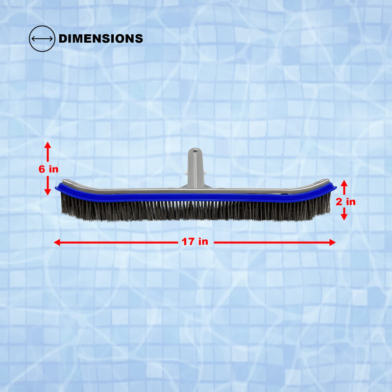 Poolzilla Large Hard Bristle Brush for Gunite and Concrete Pools, Not for Vinyl Use, Clean Walls and Tiles - NewNest Australia
