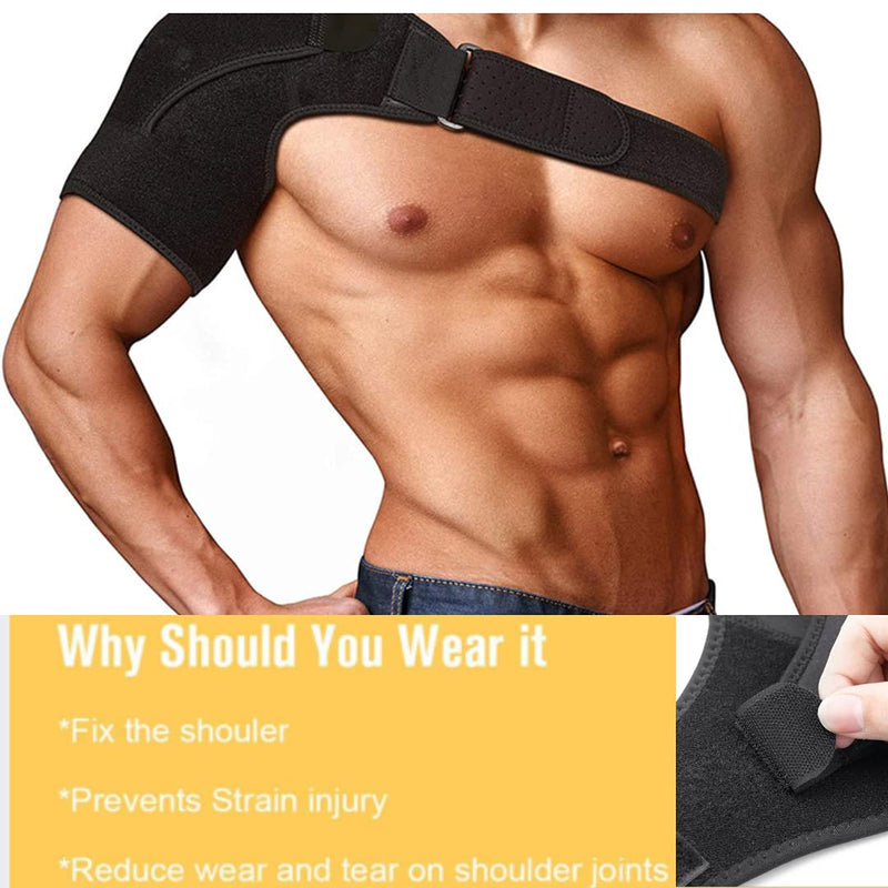 Spinegear Improved Rotator cuff Shoulder Support for Men & Women UK design Injury recovery strap for Right/Left Arm Shoulder brace for Pain Frozen Shoulder Dislocated Joint & Soreness One size - NewNest Australia