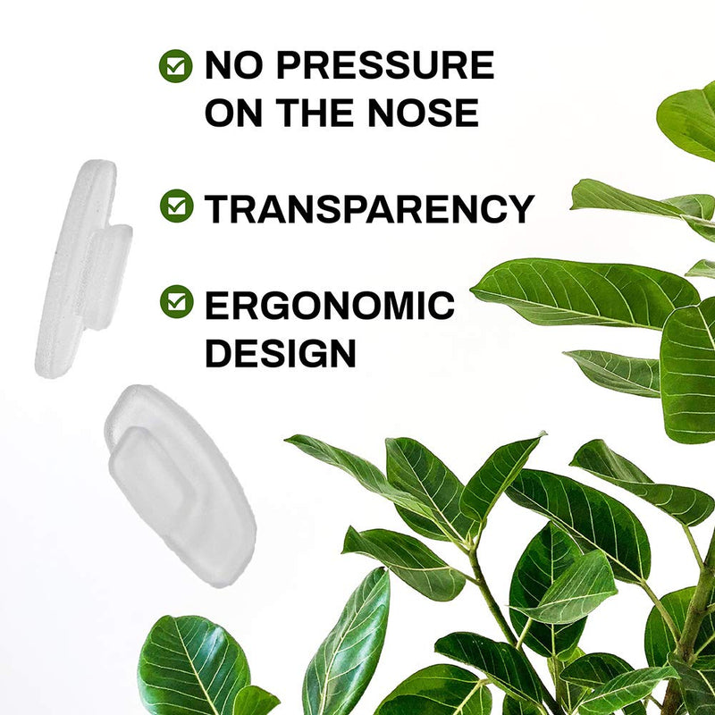 Premium Grade Soft Silicone Nose Pads Rectangle Shaped Slide Push-in Nose Pads - 11mm 3 Pairs, 5 Pairs or 10 Pairs - Size 10.4mm x 6mm for Sunglasses Eyeglasses by Sports World Vision 3 Pair - NewNest Australia