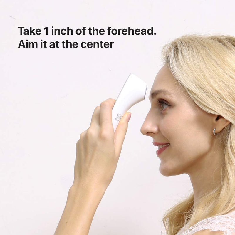 iHealth No-Touch Forehead Thermometer, Digital Infrared Thermometer for Adults and Kids, Touchless Baby Thermometer with 3 Ultra-Sensitive Sensors, Large LED Display and Gentle Vibration Alert (PT3) - NewNest Australia