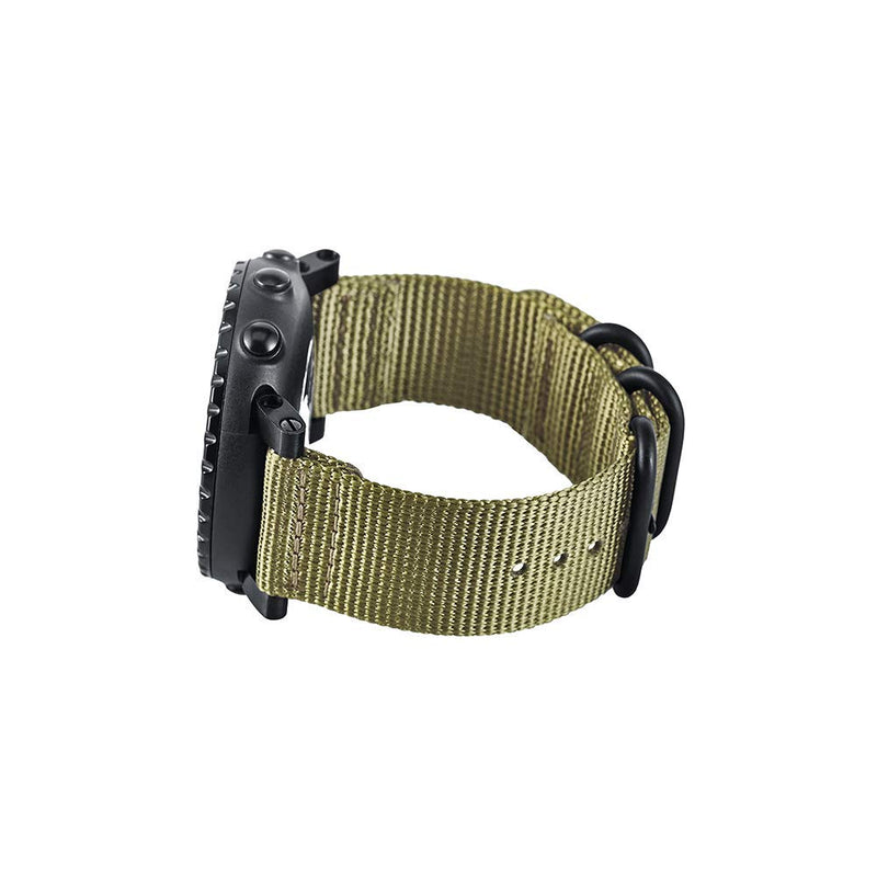 Hanyton Watch Wrist Band Compatible with Suunto Core, Premium Woven Nylon Canvas Strap Replacement Kit, 24mm Sport Strap, Lugs Adapter, Threadlocker, Screw Tools (B-Army Green) B-Army Green - NewNest Australia