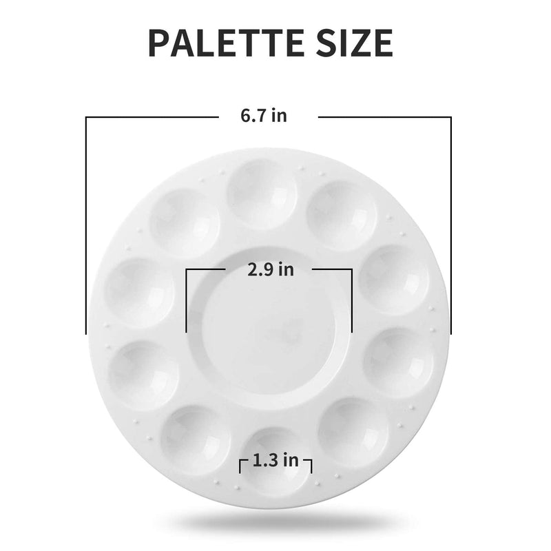 Zalduig Palettes，Paint Tray Palettes, 6 Pack, Paint Palette, Paint Pallet, Paint Tray, Palette, Painting Supplies, Painting Palette, Paint Trays for Kids, Plastic Palette, Paint Pallets for Kids - NewNest Australia