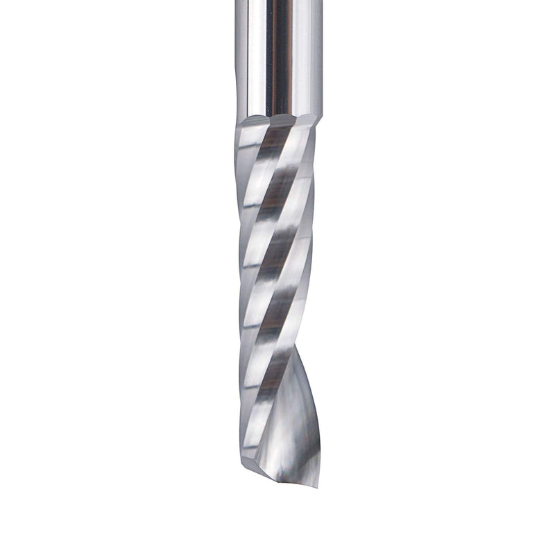 SpeTool Single Flute (O Flute) Spiral End Mill Aluminum Cutter Carbide Router 1 inch Cutting Length with 1/4Inch Shank for Aluminum Acrylic PVC MDF Plastic - NewNest Australia
