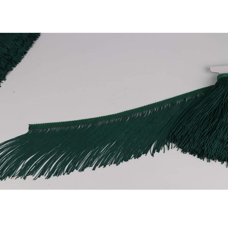 Heartwish268 Fringe Trim Lace Polyerter Fibre Tassel 6inch Wide 10 Yards Long for Clothes Accessories Latin Wedding Dress DIY Lamp Shade Decoration Black White Red(Army Green) Army Green - NewNest Australia