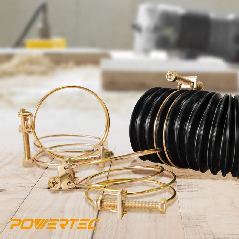 POWERTEC 70101 4" Double Wire Hose Clamp | 5 Pack - NewNest Australia