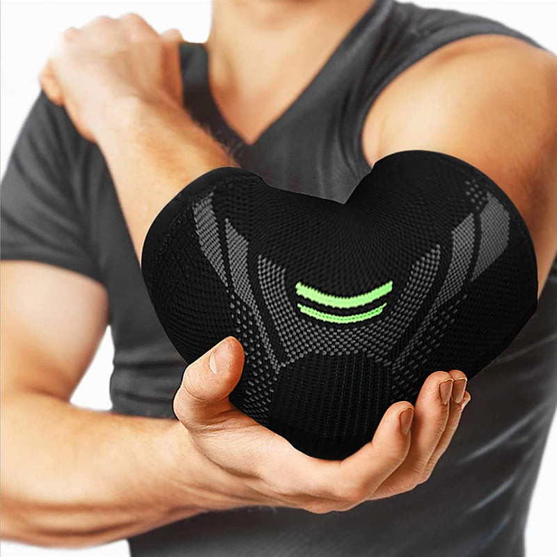 Tofbs 1 Pair Elbow Brace, Elbow Support For Men Women, Elastic Compression Elbow For Tennis Elbow, Golfer'S Elbow, Weightlifting, Bodybuilding, Arthritis, Tendonitis (L) - NewNest Australia