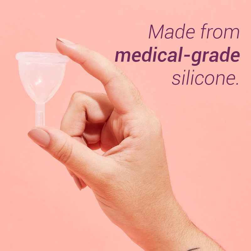 LUMMA® │ Flexible Menstrual Cups Made from Medical Grade Silicone│ Reusable Period Cup │Feminine Care │ Leak Free │ Comfortable and Very Soft │ Pink Love - MB - NewNest Australia