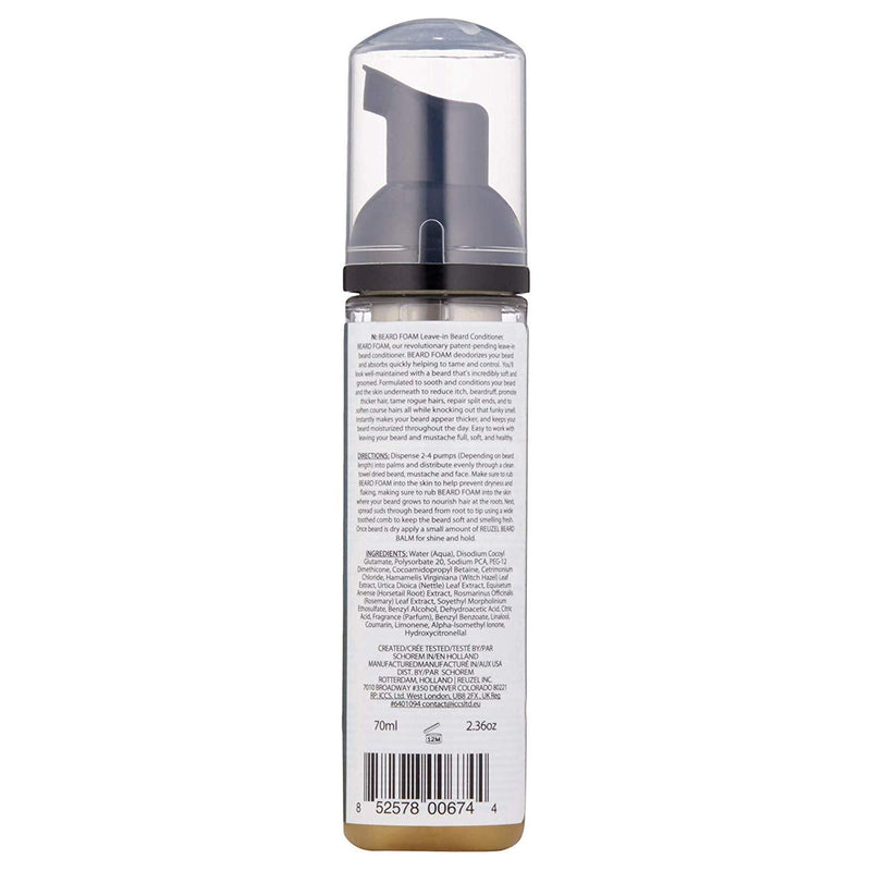 Reuzel Beard Foam, Reduces Beardruff And Itchy Skin, 70 ml - NewNest Australia