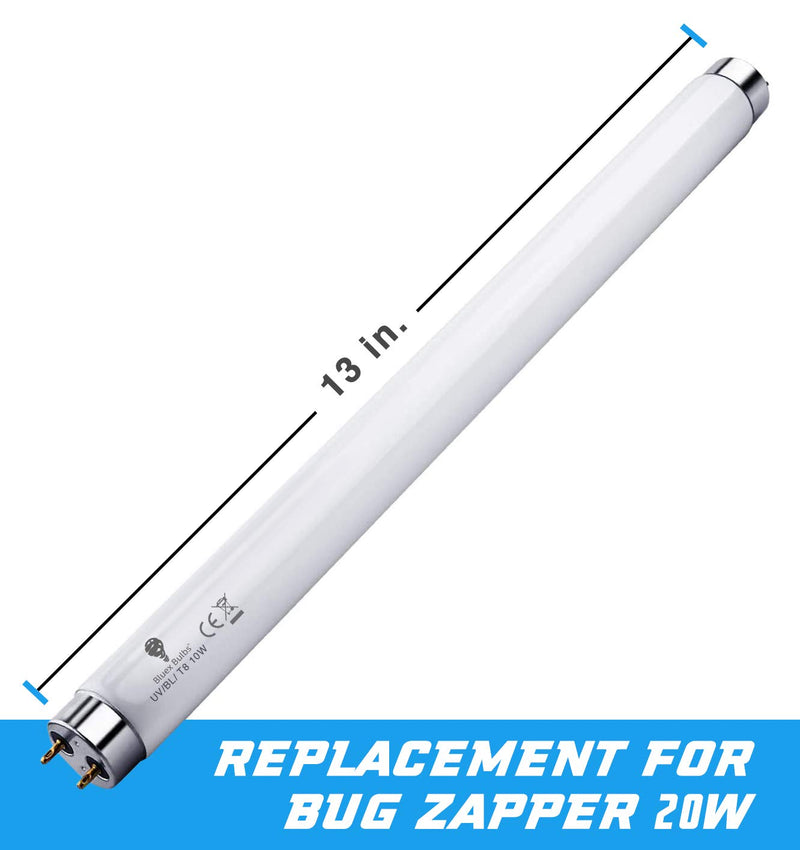 2 Pack Bug Zapper Replacement Lamp Bulb Light Tube 10W for 20W Electronic Bug Zapper T8 Fluorescent Light Tube Replacement Bulb for Bug Zapper - NewNest Australia