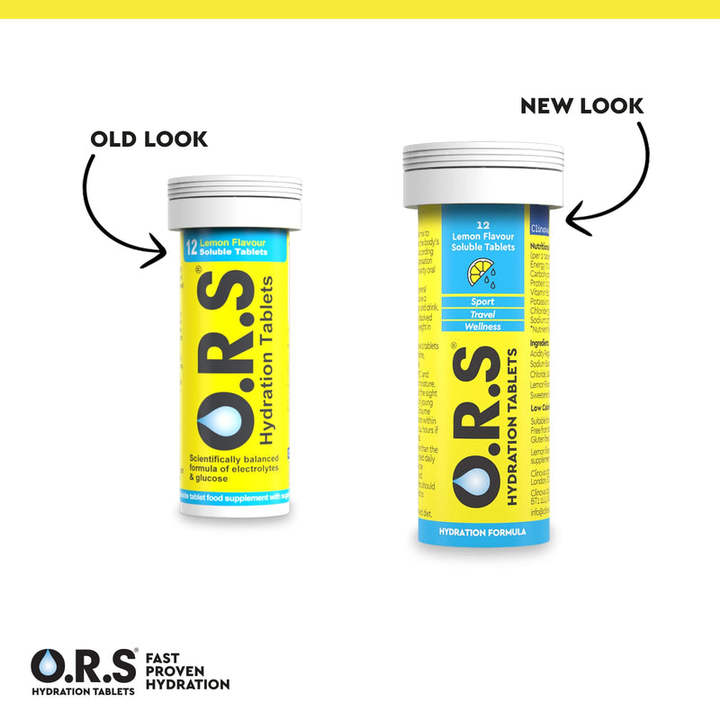 O.R.S Hydration Tablets with Electrolytes, Vegan, Gluten and Lactose Free Formula – Soluble Sports Hydration Tablets with Natural Lemon Flavour, 24 Tablets 24 Count (Pack of 1) - NewNest Australia