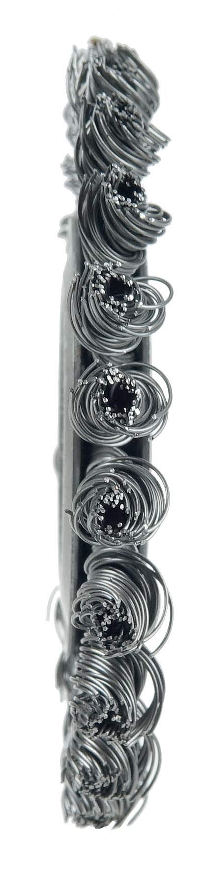 Weiler 08534 4" Cable Twist Knot Wire Wheel, .020" Steel Fill, 1/2"-3/8" Arbor Hole, Made in the USA 4" Dia x 0.020 Wire Size x 1/2"-3/8" Arbor - NewNest Australia