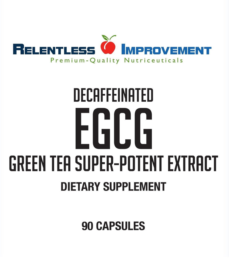 Relentless Improvement EGCG Green Tea Extract 670mg Extract Per Capsule Standardized to 98%+Polyphenols 60% EgCG Very Low Caffeine Zinc Ionophore - NewNest Australia