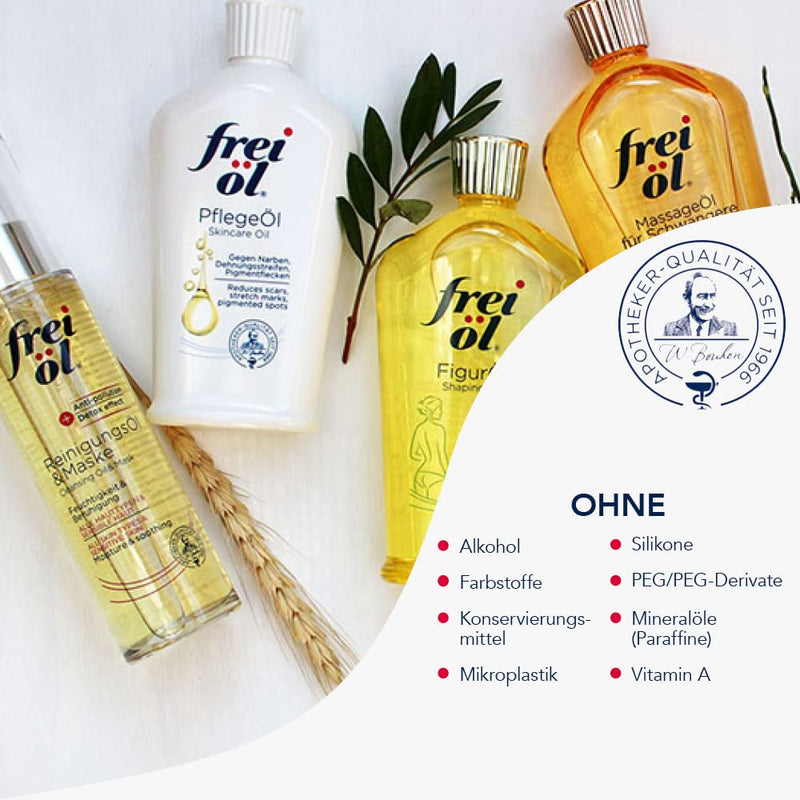 Frei √∂L Massage Oil For Pregnant Women, Effectively Prevents Stretch Marks, Pharmacy Quality, All Skin Types Including Sensitive Skin, Climate-Neutral, Vegan (1 X 125 Ml) - NewNest Australia