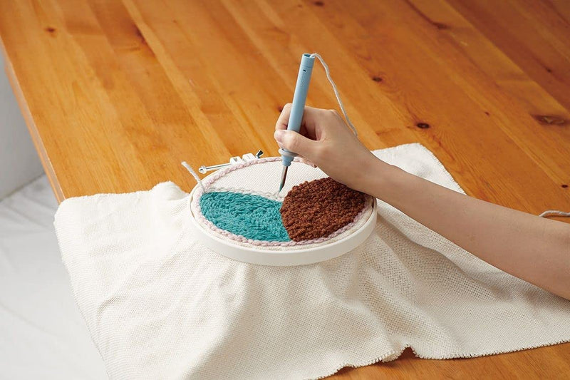 Clover Punch Needle, Light Blue - NewNest Australia