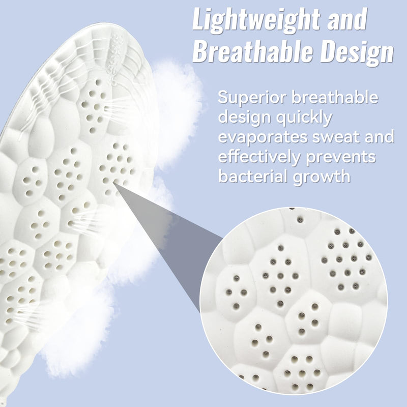 3 Pairs Orthopedic Insoles Women Men Arch Support Shoe Insoles Soft Breathable and Relieve Foot Pain for Flat Feet Plantar Fasciitis Suitable for Sports and Work Shoes Size 39-40 - NewNest Australia