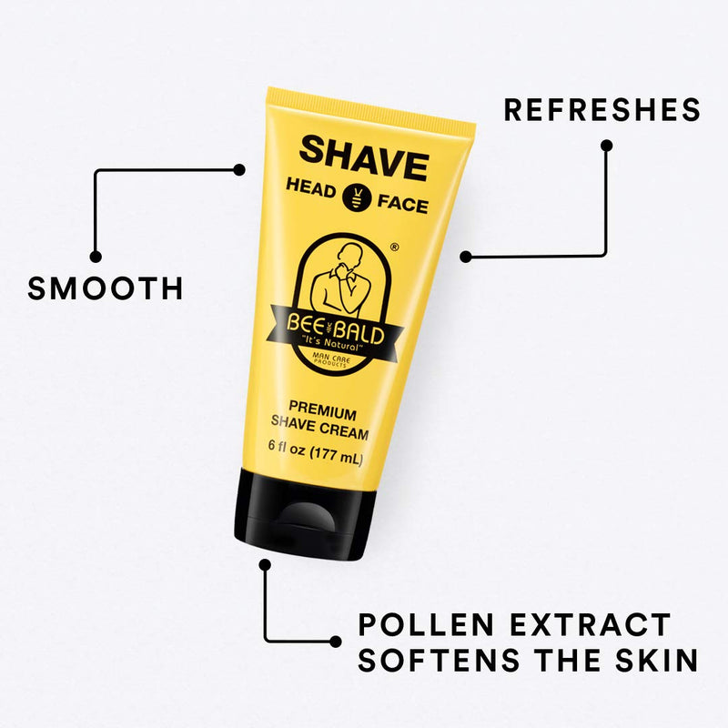 Bee Bald SHAVE Premium Shaving Cream becomes light and smooth for a shave that is incredibly smooth and fast. Our shaving cream contains healing ingredients to cool and refresh. - NewNest Australia