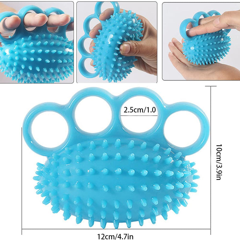 Hand Grip Strengthener Finger Exerciser Power Training Ball for Patient Recovery Elderly Stroke Arthritis Physical Therapy Anxiety Stress Relief Pressure Squeeze Athletes Musicians Muscles Massage - NewNest Australia