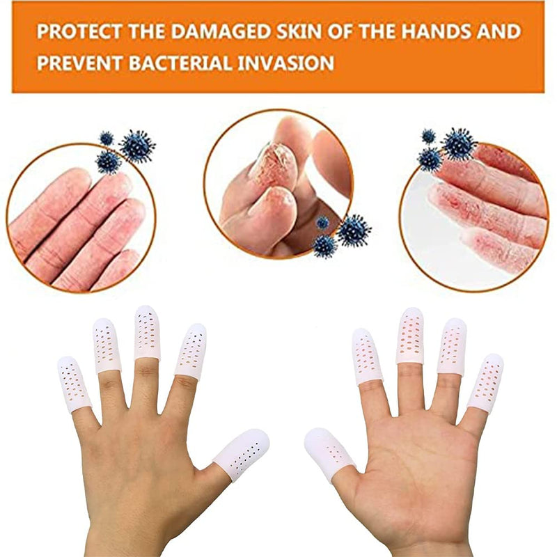 Karells Gel Finger Cots, Finger Protection, Silicone Finger Protector, Finger Protection, Silicone Gel, Finger Cots, Thumb Protection, Finger Sleeves, Finger Caps, Silicone For Hand Czema, Finger Arthritis - NewNest Australia