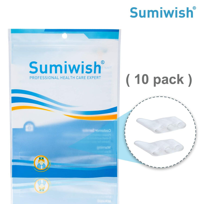 Sumiwish [10x] Toe Separator Silicone, Small Toe Separator & Protector for Overlapping Toes, Relief Small Toe Pressure and Pain... White - NewNest Australia