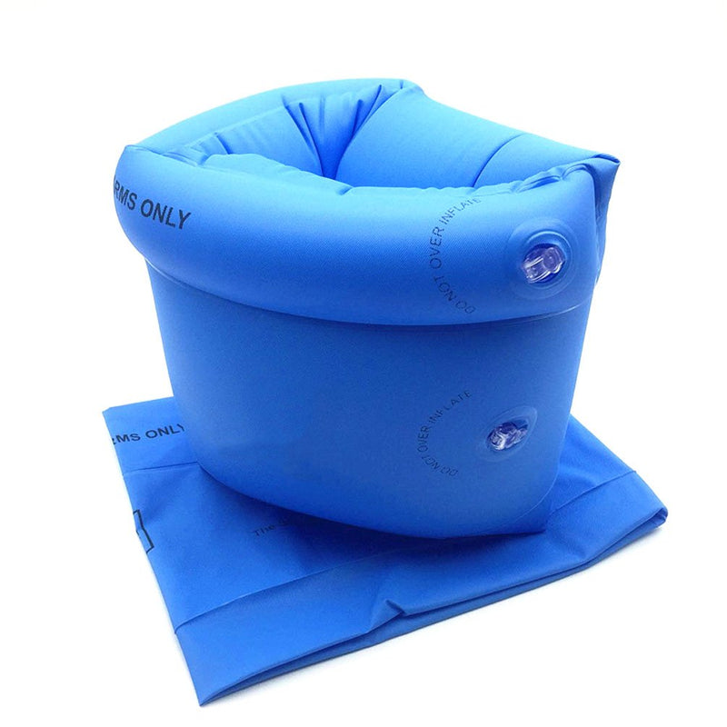 Topsung Inflatable Arm Bands Floatation Sleeves Water Wings Swimming Arm Floats for Adults and Kids _Blue + Orange - NewNest Australia