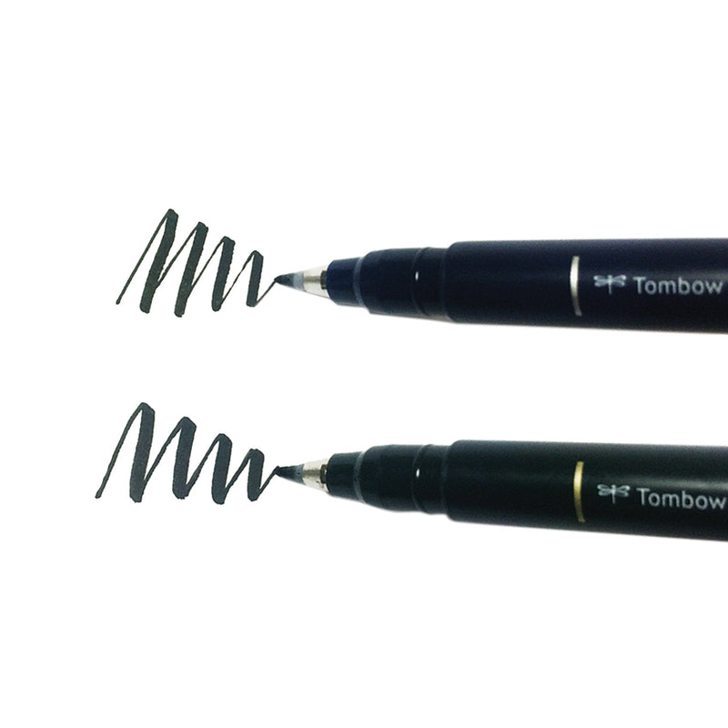 Tombow 62038 Fudenosuke Brush Pen, 2-Pack. Soft and Hard Tip Fudenosuke Brush Pens for Calligraphy and Art Drawings 2 Count (Pack of 1) Black - NewNest Australia
