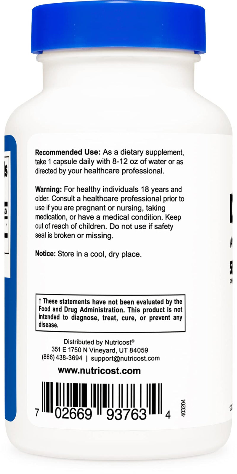 Nutricost Dong Quai 565mg, 120 Capsules - Gluten Free, Non-GMO, Vegetarian Capsules - Angelica Sinensis - NewNest Australia