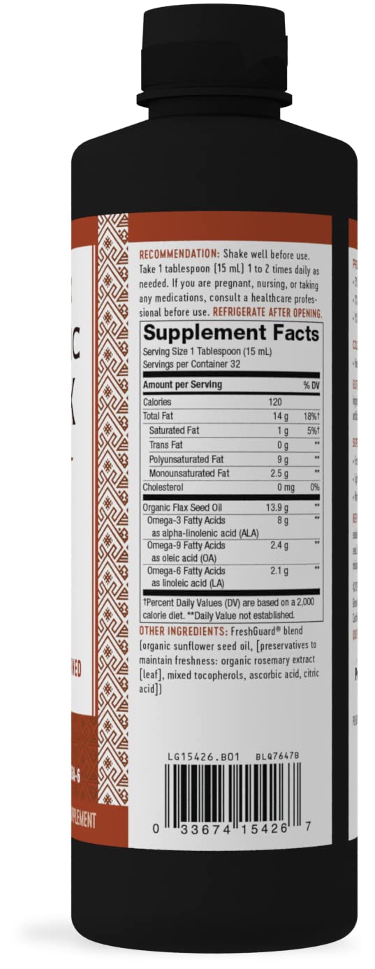 Nature's Way EfaGold Flax Oil USDA Organic, 16 Fl. Oz. 16 Fl Oz (480 ml) - NewNest Australia