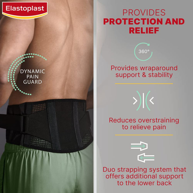 Elastoplast Protective Adjustable Back Support, Lumbar Support Belt, Relief for Lower and Chronic Back Pain, Arthritis, Sprains and Strains, Medical-Grade Back Brace, One Size, Waist Girth 82-118 cm - NewNest Australia