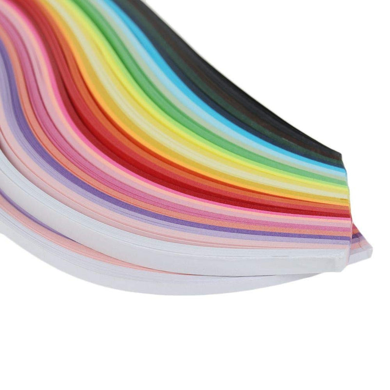 TXIN 1300 Quilling Paper Strips 3mm, 26 Colors Quill Paper Quilling Kit for Beginners Professional Handmade DIY Art Craft Multicolor-3MM Wide - NewNest Australia