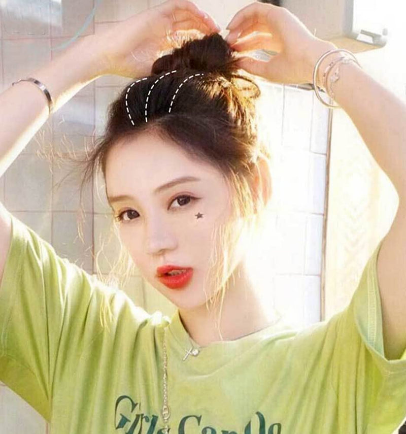 2Pcs Charming Bump It Up Volume Inserts Sponge Styling Insert Do Beehive Hair Styler Bun Maker Tool Hair Base Hair Comb Hair Styling Accessories Beige - NewNest Australia