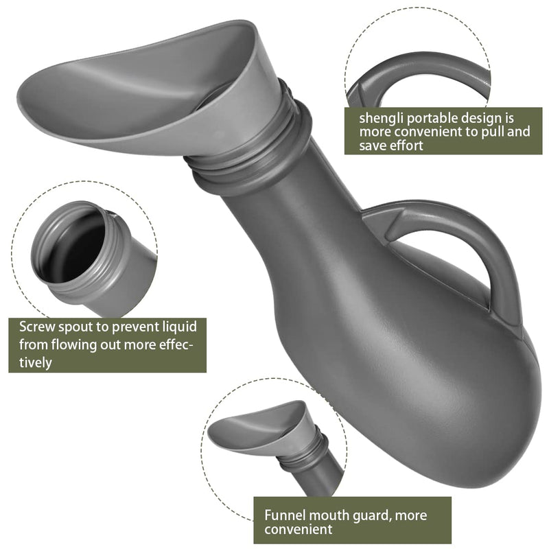 Urine Bottle For Men Women Unisex Urine Bottle Portable Urinal 1L Emergency Urine Bottle Reusable Mobile Toilet Plastic Urine Bottles With Lid For Travel Camping On The Go - NewNest Australia