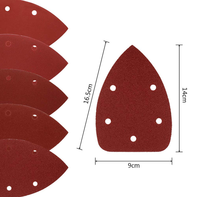 Coceca Mouse Detail Sander Sandpaper Sanding Paper Assorted 40 80 120 180 240 Grits (50pcs Mouse Sandpaper) 50pcs：each 10 of40/80/120/180/240 grit - NewNest Australia