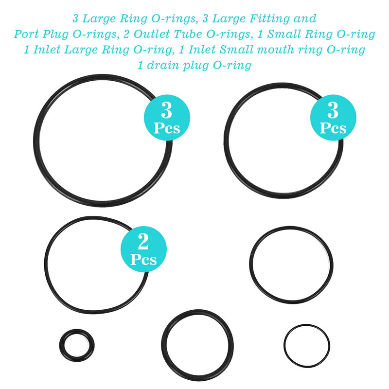 Etotel R0358000 O-Ring Replacement Kit - Compatible for Zodiac Janay DE DEL DEV CL CV Series Cartridge Pool Filter and Spa Filters - NewNest Australia